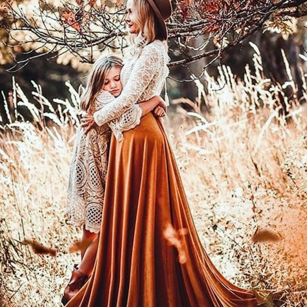 Elegant Women's Orange Skirt